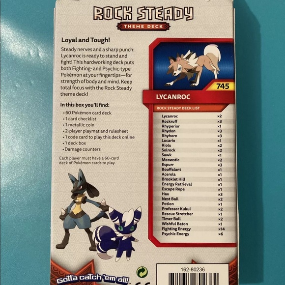 Pokémon TCG Sun&Moon Burning Shadows Rocky Steady - Picture 2 of 3